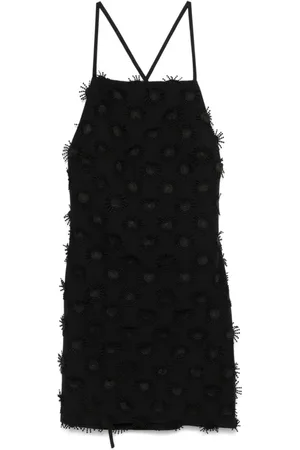 Msgm Dames, Jurken, Zwart, Maat: XS Katoen