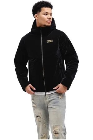 Emporio Armani Heren, Jassen, Zwart, Maat: S Poliester