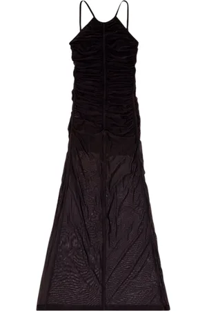 Diesel Dames, Jurken, Zwart, Maat: 2XS Nylon