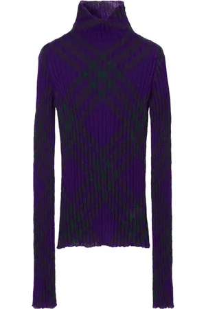 Burberry Dames, Truien, Paars, Maat: M