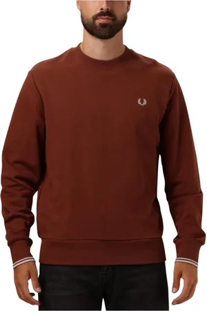 Fred Perry Heren, Sweatshirts & Hoodies, Bruin, Maat: 2XL