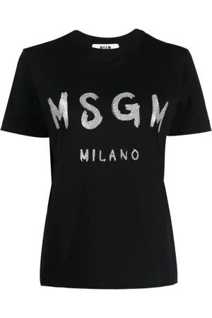 Msgm Dames, Tops, Zwart, Maat: S Katoen