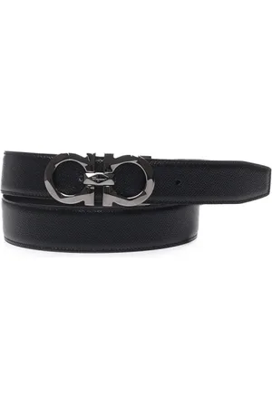 Salvatore Ferragamo Heren, Accessoires, Zwart, Maat: 90 CM Leer