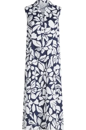 Vera Mont Dames, Jurken, Blauw, Maat: 3XL Katoen