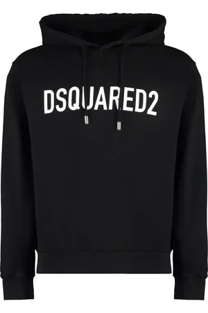 Dsquared2 Heren, Sweatshirts & Hoodies, Zwart, Maat: XL Katoen