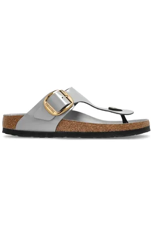 Birkenstock Dames, Schoenen, Grijs, Maat: 42 EU Leer