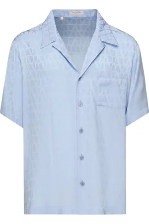 VALENTINO GARAVANI Heren, Overhemden, Blauw, Maat: M Zijde