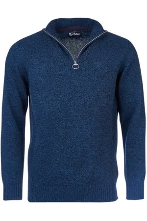 Barbour Heren, Sweatshirts & Hoodies, Blauw, Maat: M Wol