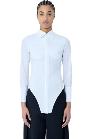 Jean Paul Gaultier Dames, Blouses & Shirts, Wit, Maat: L Katoen