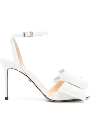Mach & Mach Dames, Schoenen, Wit, Maat: 40 EU Satijn