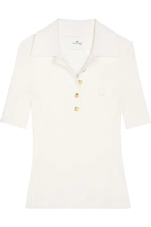 Courrèges Dames, Tops, Wit, Maat: S Viscose