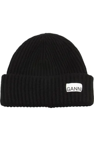 Ganni Dames, Accessoires, Zwart, Maat: ONE Size Wol