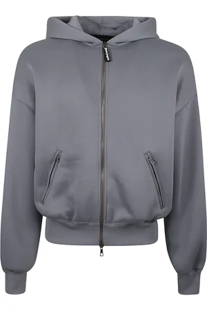 Palm Angels Heren, Sweatshirts & Hoodies, Grijs, Maat: S Poliester