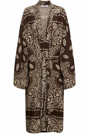 The Attico Dames, Jurken, Bruin, Maat: S Viscose