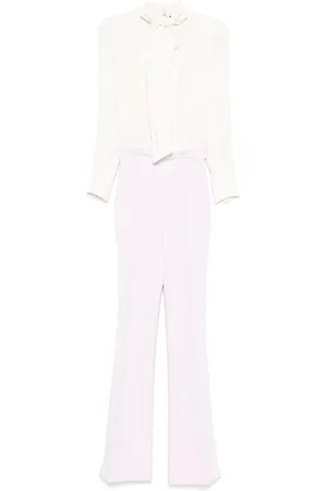 Elisabetta Franchi Dames, Jumpsuits & Playsuits, Wit, Maat: L Viscose