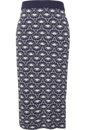Max Mara Dames, Rokken, Blauw, Maat: XL Wol
