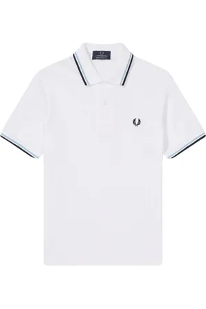 Fred Perry Heren, Tops, Wit, Maat: S Katoen