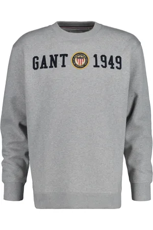 GANT Heren, Sweatshirts & Hoodies, Grijs, Maat: L Katoen