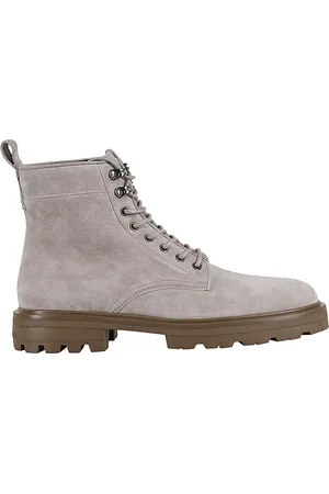 Hogan Heren, Schoenen, Grijs, Maat: 41 EU Leer