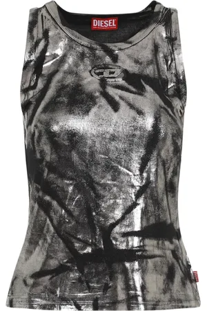 Diesel Dames, Tops, Zwart, Maat: S Modal