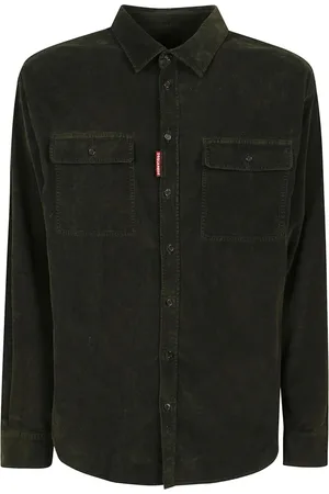 Dsquared2 Heren, Overhemden, Groen, Maat: L Velours