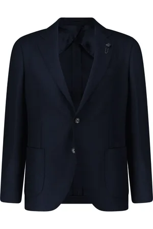 LARDINI Heren, Jassen, Blauw, Maat: 2XL Wol