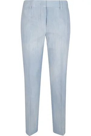 ERMANNO SCERVINO Dames, Broeken, Blauw, Maat: M