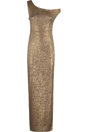 Norma Kamali Dames, Jurken, Bruin, Maat: M Spandex