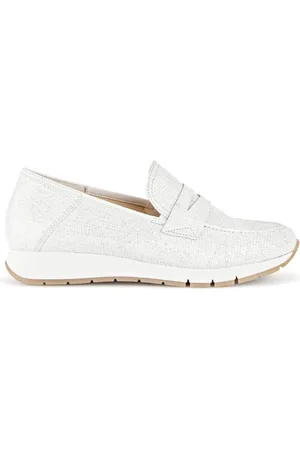 Gabor Dames, Schoenen, Wit, Maat: 38 1/2 EU Leer