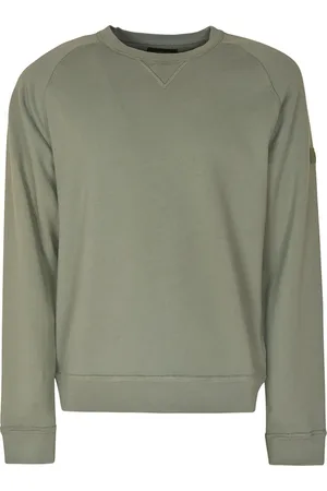 FAY Heren, Sweatshirts & Hoodies, Groen, Maat: 2XL Katoen
