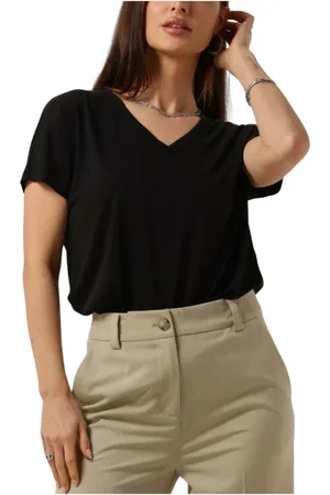 Moss Copenhagen Dames, Tops, Zwart, Maat: Xs/S Modal