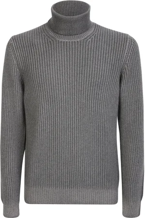 LARDINI Heren, Truien, Grijs, Maat: 2XL Kasjmier