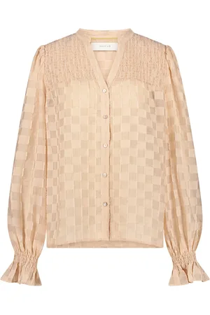 NUKUS Dames, Blouses & Shirts, Roze, Maat: 3XL Nylon