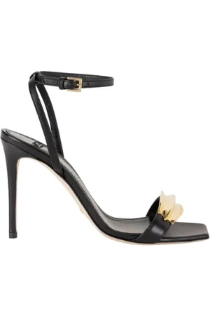 Elisabetta Franchi Dames, Schoenen, Zwart, Maat: 39 EU Leer