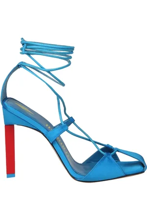 The Attico Dames, Schoenen, Blauw, Maat: 37 EU Satijn