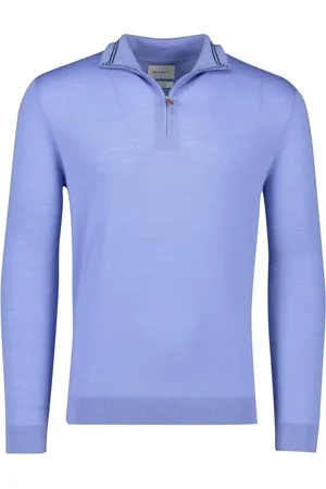 GANT Heren, Truien, Blauw, Maat: 4XL Katoen