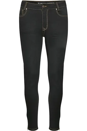 My Essential Wardrobe Dames, Jeans, Zwart, Maat: W27 L28 Katoen