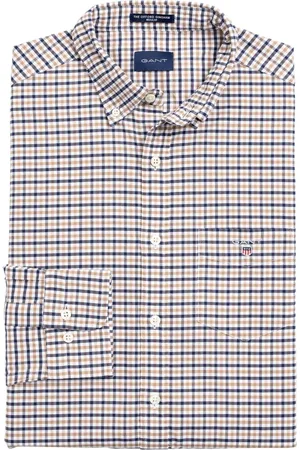 GANT Heren, Overhemden, Blauw, Maat: S Katoen