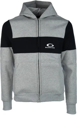 Balenciaga Heren, Sweatshirts & Hoodies, Grijs, Maat: L Katoen