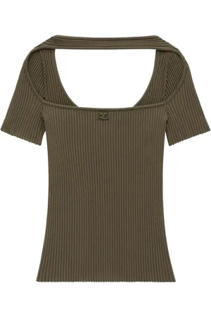 Courrèges Dames, Tops, Bruin, Maat: M Viscose