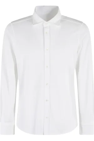 Circolo Heren, Overhemden, Wit, Maat: L Jersey