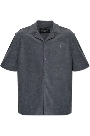 AllSaints Heren, Overhemden, Blauw, Maat: M Poliester