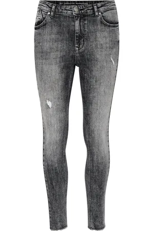 My Essential Wardrobe Dames, Jeans, Grijs, Maat: W33 Katoen