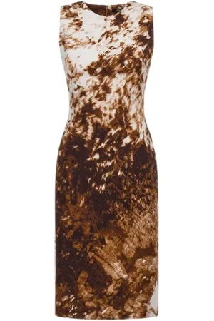 Roberto Cavalli Dames, Jurken, Bruin, Maat: S