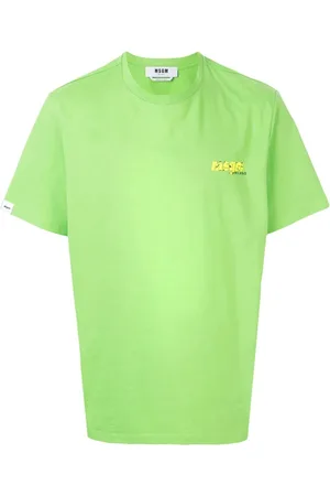 Msgm Heren, Tops, Groen, Maat: L
