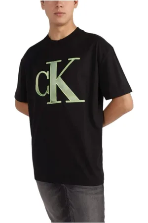 Calvin Klein Heren, Tops, Zwart, Maat: L Katoen