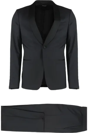 Ermenegildo Zegna Heren, Pakken, Zwart, Maat: XL Wol