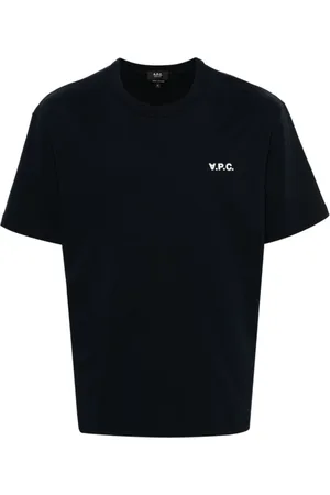 A.P.C. Heren, Tops, Blauw, Maat: XL Katoen