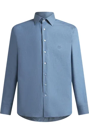Etro Heren, Overhemden, Blauw, Maat: 3XL Katoen