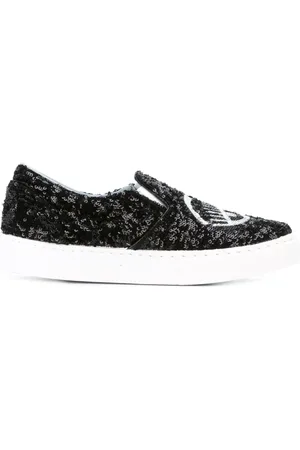Chiara Ferragni Dames, Schoenen, Zwart, Maat: 37 EU Leer